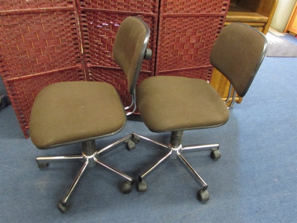 TWO OFFICE CHAIRS