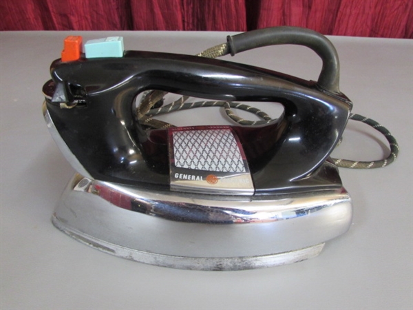 VINTAGE IRON & SMALL SPACE HEATER