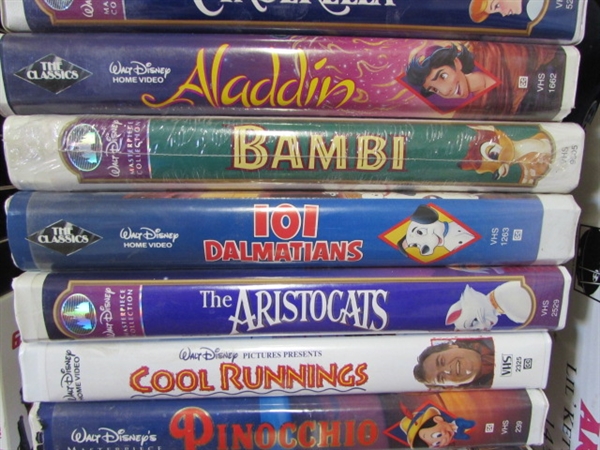 Lot Detail - DISNEY & FAMILY VHS & DVDS