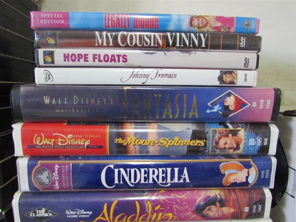 DISNEY & FAMILY VHS & DVDS