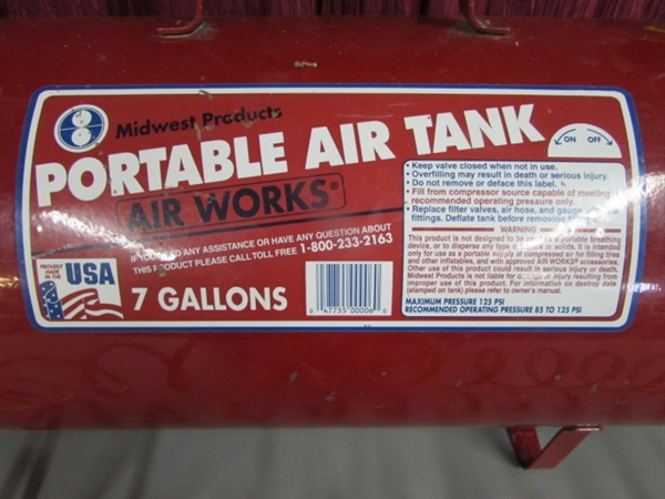 7 GALLON PORTABLE AIR TANK