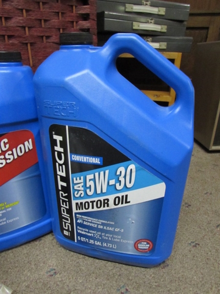 ANTIFREEZE, TRANSMISSION FLUID, OIL AND FILTERS