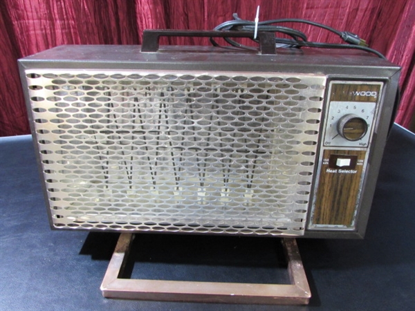 VINTAGE SPACE HEATER AND STOVE PIPE