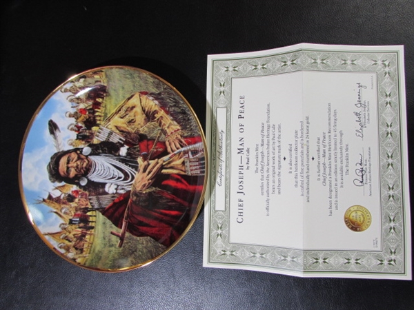 5 NATIVE AMERICAN COLLECTORS PLATES