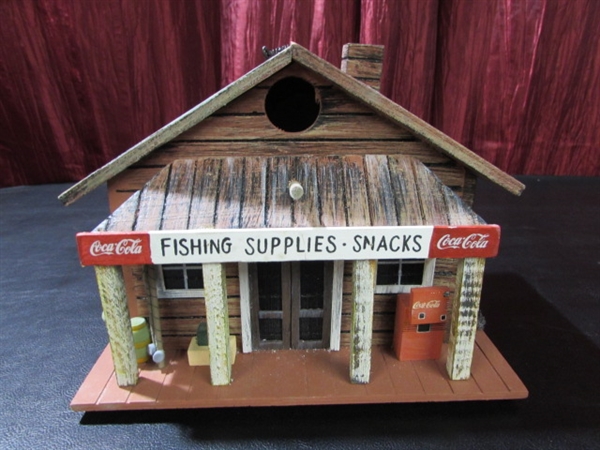 PAIR OF COCA-COLA BIRD HOUSES