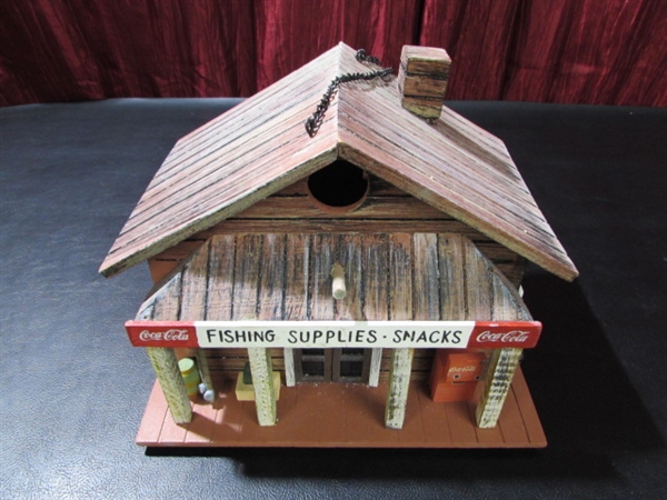 PAIR OF COCA-COLA BIRD HOUSES