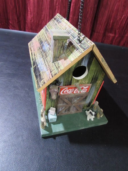 PAIR OF COCA-COLA BIRD HOUSES