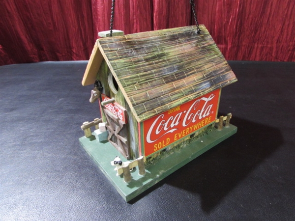 PAIR OF COCA-COLA BIRD HOUSES