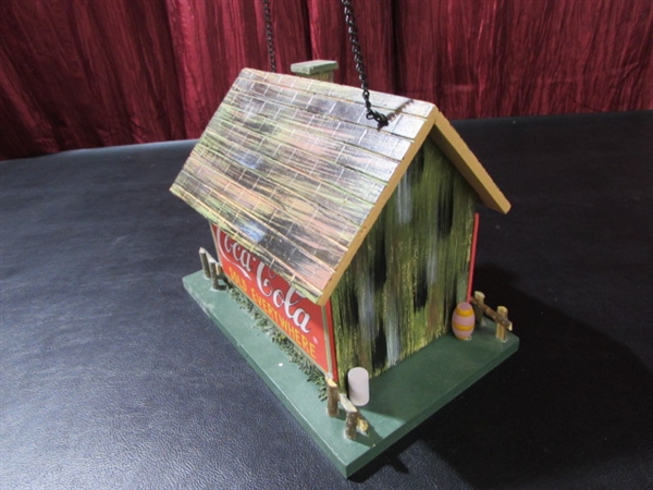 PAIR OF COCA-COLA BIRD HOUSES