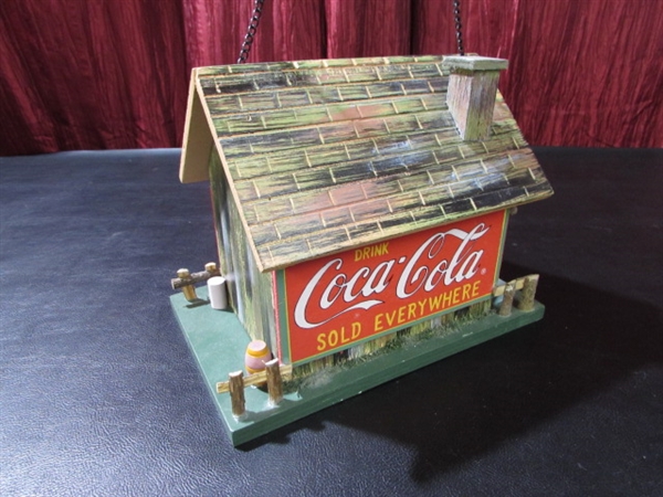 PAIR OF COCA-COLA BIRD HOUSES