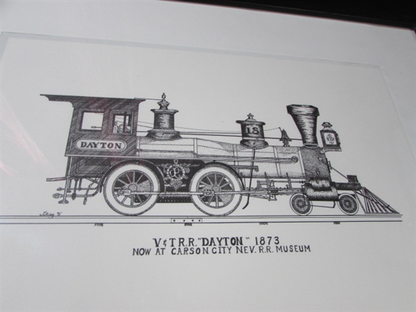 FRAMED LOCOMOTIVE PRINT