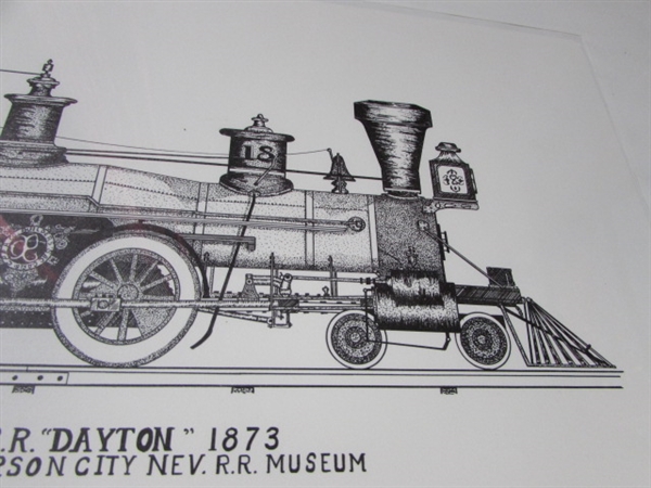 FRAMED LOCOMOTIVE PRINT