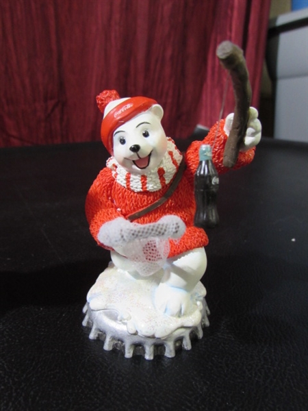 8 COCA-COLA POLAR BEAR WINTERTIME WONDER COLLECTION FIGURINES