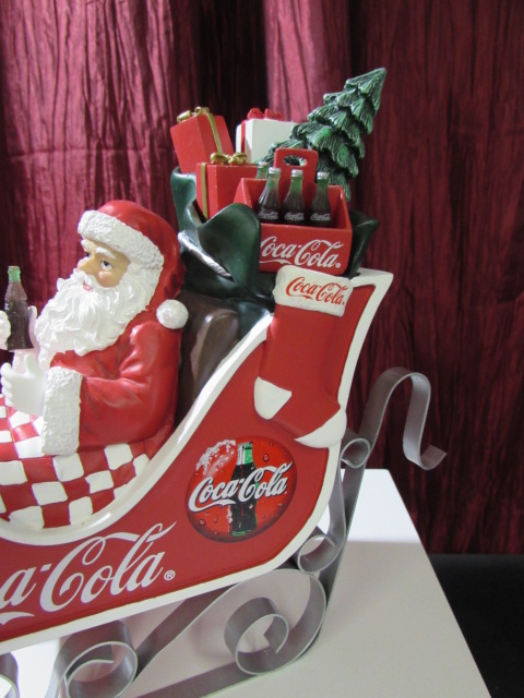 Lot Detail - 2003 COCA-COLA SANTA SLEIGH FIGURINE - 1ST IN ISSUE