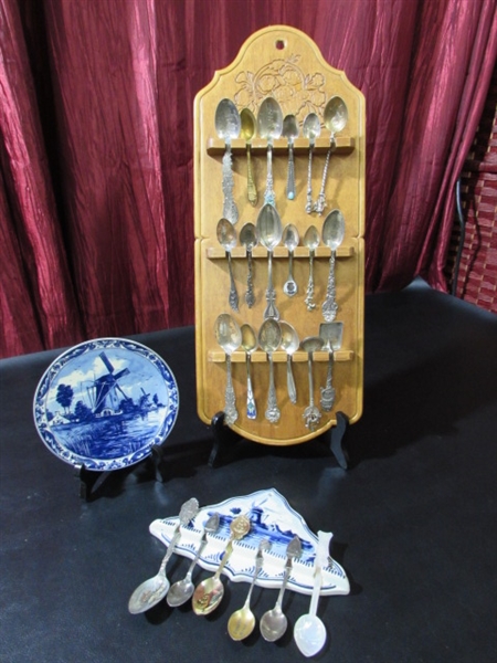 SOUVENIR SPOONS & DISPLAYS