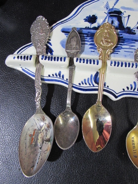 SOUVENIR SPOONS & DISPLAYS