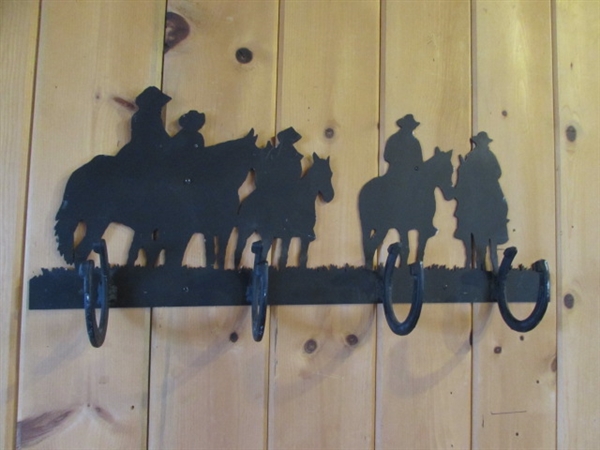 METAL COWBOYS SILHOUETTE COAT RACK