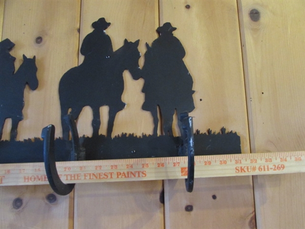 METAL COWBOYS SILHOUETTE COAT RACK