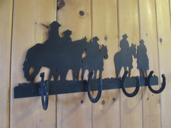 METAL COWBOYS SILHOUETTE COAT RACK