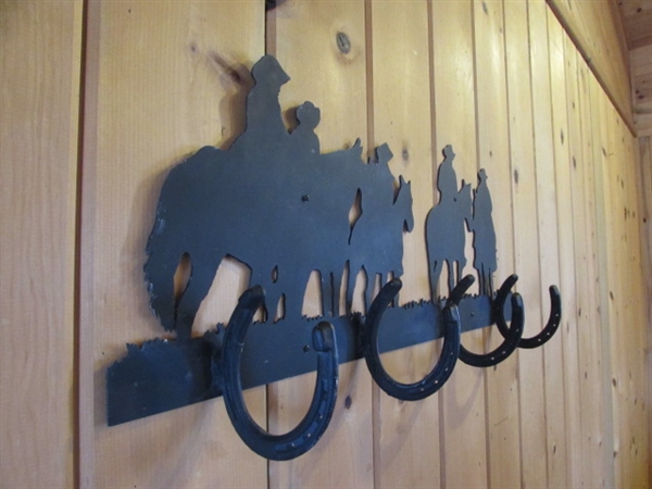 METAL COWBOYS SILHOUETTE COAT RACK