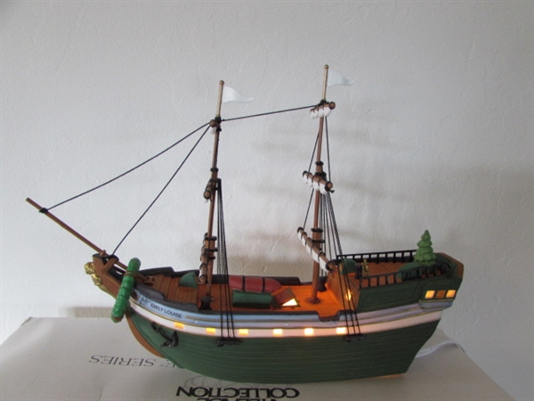 DEPT 56 THE EMILY LOUISE SHIP WITH ORIGINAL BOX