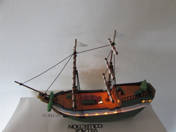 DEPT 56 THE EMILY LOUISE SHIP WITH ORIGINAL BOX