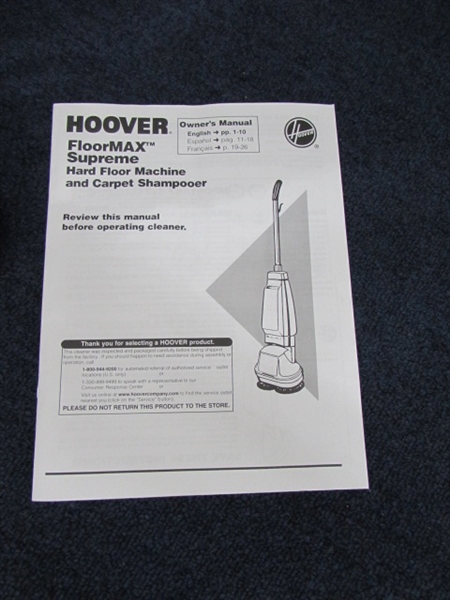 HOOVER FLOORMAX SUPREME