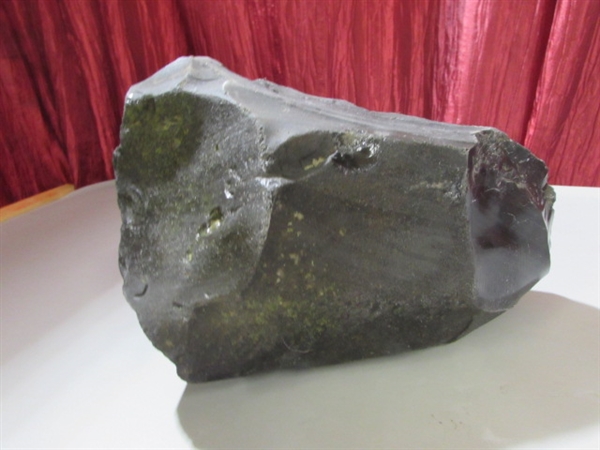 2 LARGE OBSIDIAN SPECIMENS