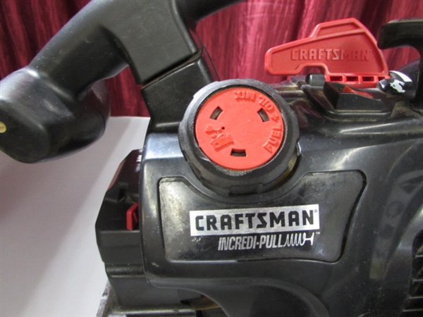 CRAFTSMAN 2-CYCLE LEAF BLOWER & EUROFLEX VACUUM