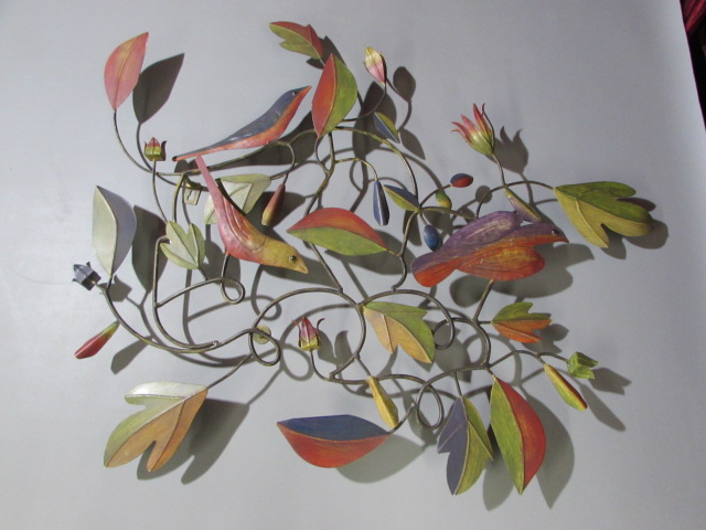 Lot Detail - FLORA & FAUNA METAL WALL ART