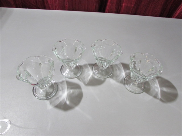 INDIANA GLASS CO - KINGS CROWN THUMBPRINT BOWLS & MORE