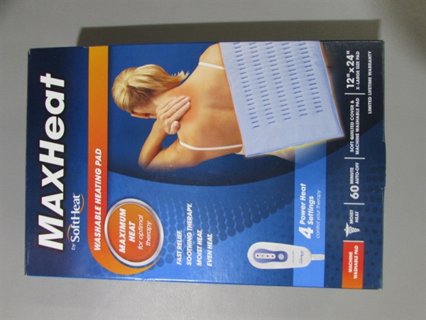 SUNBEAM HEATED BLANKET AND MAXHEAT HEATING PAD