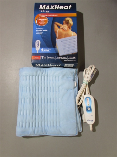 SUNBEAM HEATED BLANKET AND MAXHEAT HEATING PAD