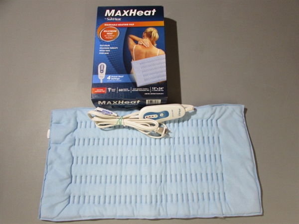 SUNBEAM HEATED BLANKET AND MAXHEAT HEATING PAD