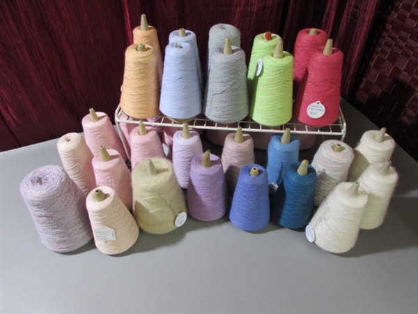 LARGE LOT OF THREAD CONES