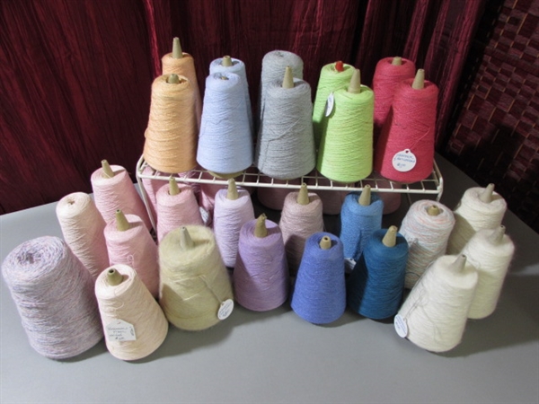 LARGE LOT OF THREAD CONES