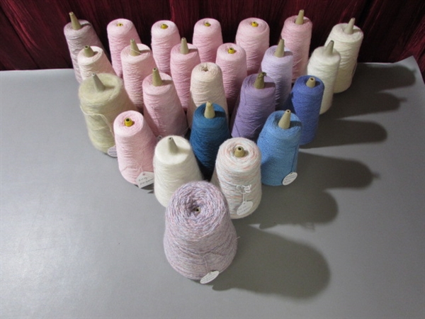 LARGE LOT OF THREAD CONES