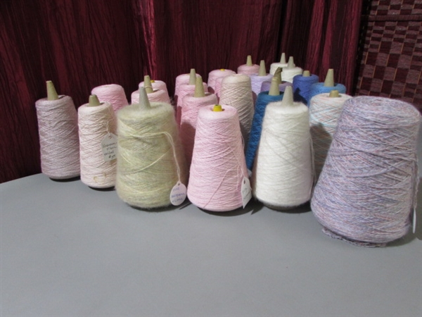 LARGE LOT OF THREAD CONES