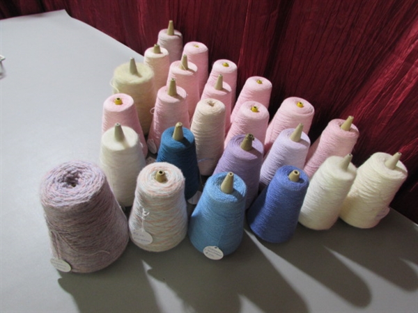 LARGE LOT OF THREAD CONES