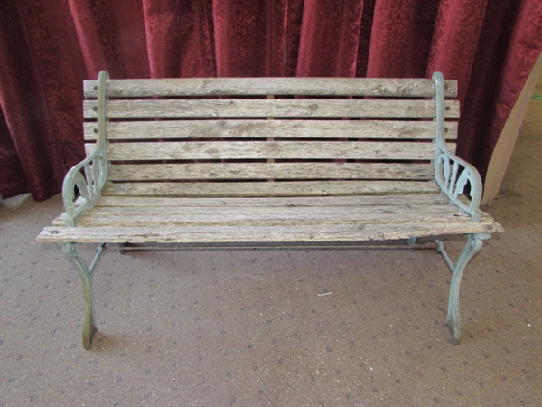 2 BENCHES THAT NEED A LITTLE TLC