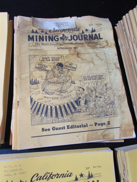 1974-1981 CALIFORNIA MINING JOURNAL COLLECTION