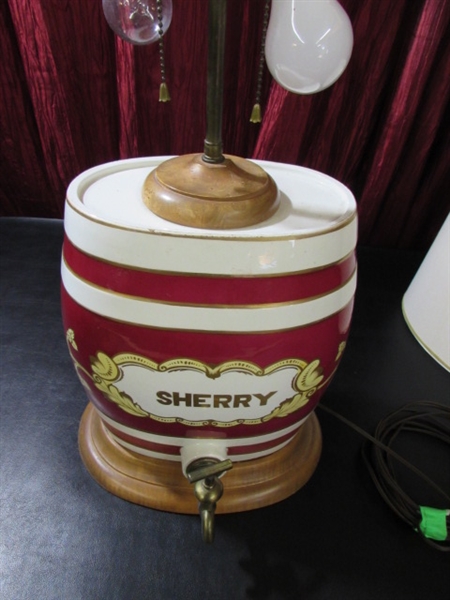 VINTAGE SHERRY DECANTER LAMP