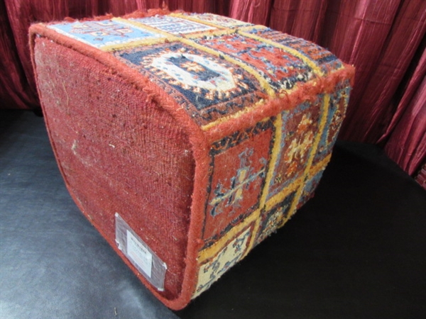 FABRIC OTTOMAN & BASKETS