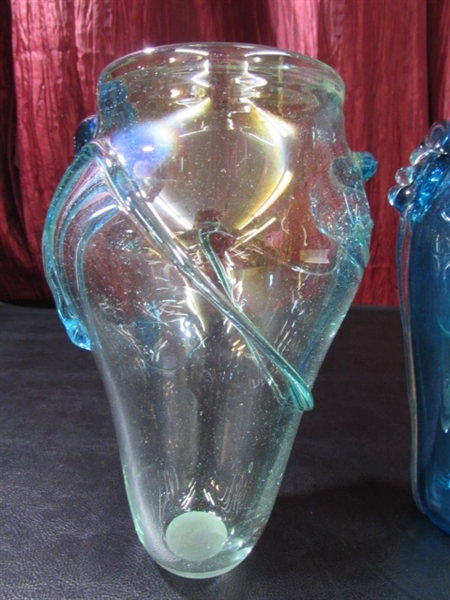 BEAUTIFUL HAND BLOWN VASES