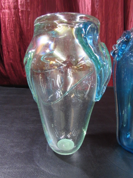 BEAUTIFUL HAND BLOWN VASES