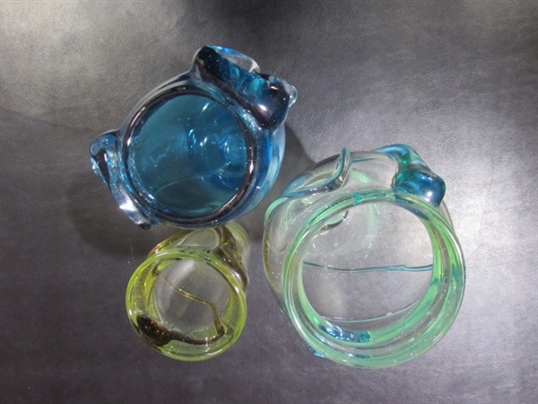 BEAUTIFUL HAND BLOWN VASES