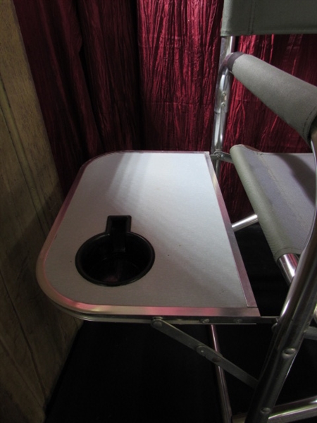 CAMP CHAIR & UMBRELLA STAND