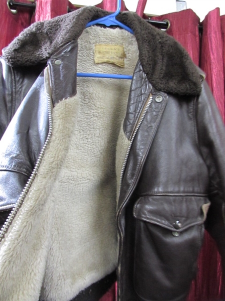 VINTAGE LEATHER FLIGHT/BOMBER JACKET