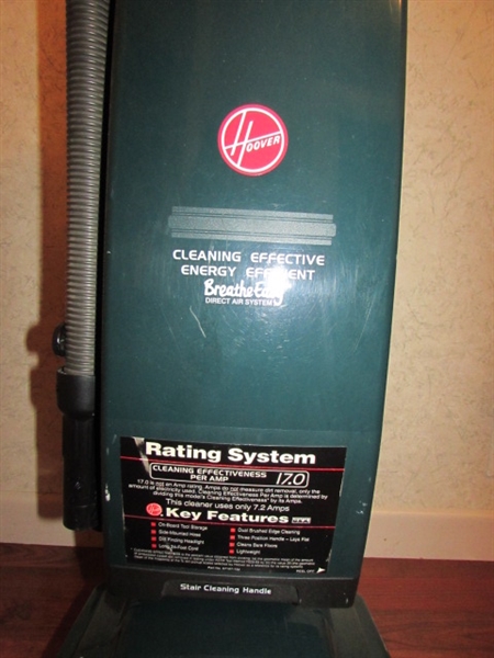 HOOVER VACUUM CLEANER & HOOVER CARPET SHAMPOOER *LOCATED OFF-SITE #2*