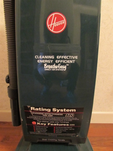 HOOVER VACUUM CLEANER & HOOVER CARPET SHAMPOOER *LOCATED OFF-SITE #2*